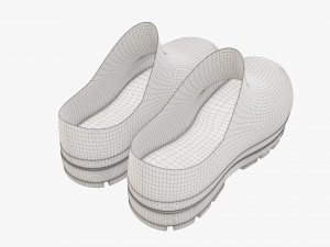 Waterproof rubber boots 02 Modello 3D