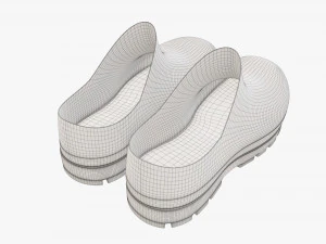 Waterproof rubber boots 02 3D Model