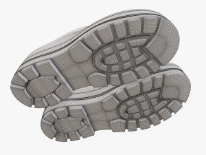 Waterproof rubber boots 02 Modello 3D
