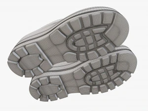 Waterproof rubber boots 02 3D Model