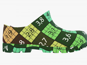 Waterproof rubber boots 02 Modello 3D