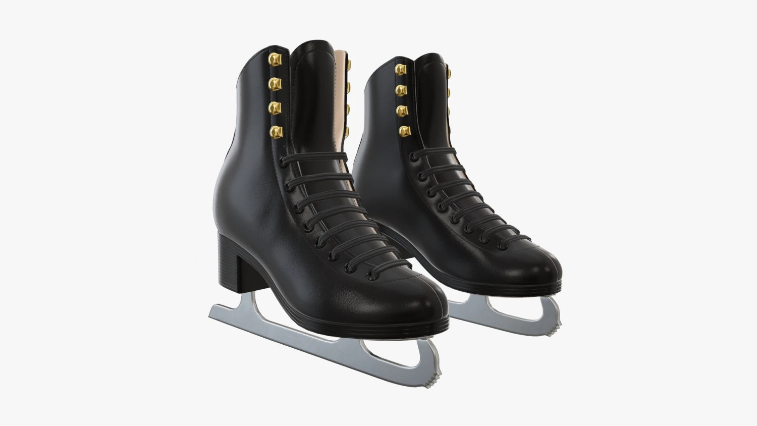 Womens figure ice skates 3D Model .c4d .max .obj .3ds .fbx .stl .blend