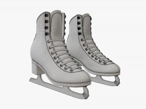 Womens figure ice skates 3D Model