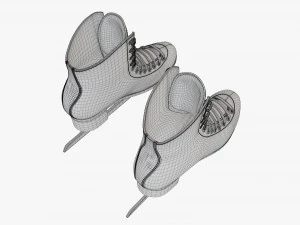 Womens figure ice skates 3D Model