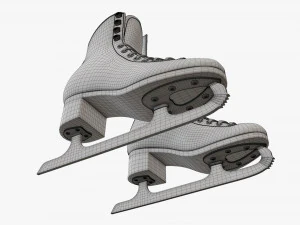 Womens figure ice skates 3D Model