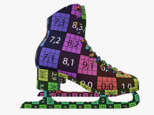 Womens figure ice skates 3D Model