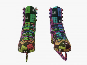 Womens figure ice skates Modelo 3D