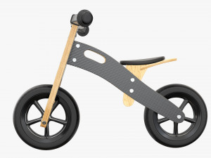 Wooden balance bike for kids Modelo 3D