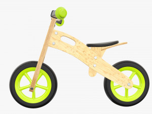 Wooden balance bike for kids v2 Modèle 3D
