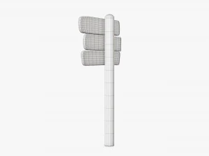 Wooden signboards 3D Model