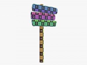 Wooden signboards Model 3D