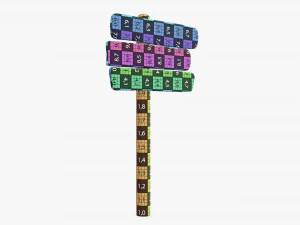 Wooden signboards 3D Model
