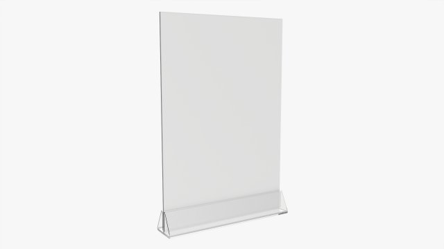 Acrylic table talker mockup 01 Modelo 3D .c4d .max .obj .3ds .fbx .stl .blend 