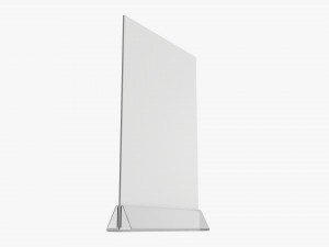Acrylic table talker mockup 01 Modelo 3D