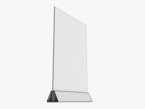 Acrylic table talker mockup 01 Modelo 3D