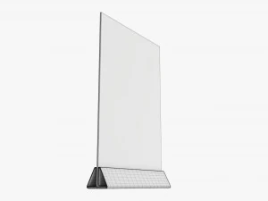 Acrylic table talker mockup 01 3D Model