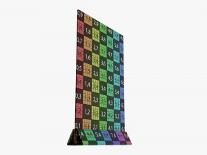 Acrylic table talker mockup 01 Modelo 3D