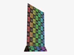 Acrylic table talker mockup 01 3D Model