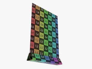 Acrylic table talker mockup 01 Modelo 3D