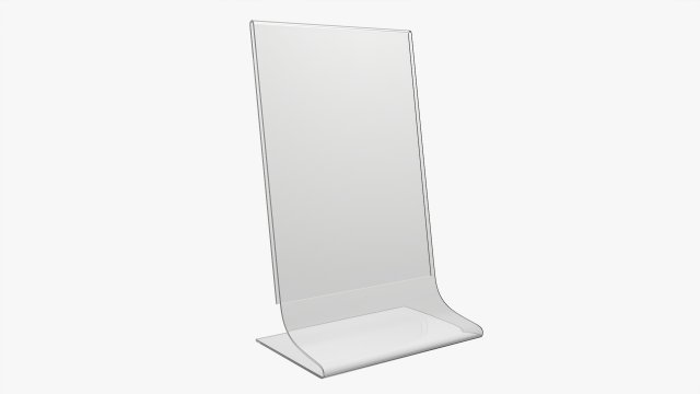 Acrylic table talker mockup 02 Modelo 3D .c4d .max .obj .3ds .fbx .stl .blend 