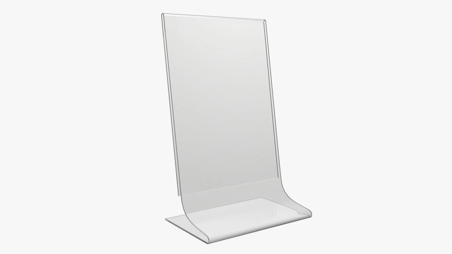 Acrylic table talker mockup 02 3D Model .c4d .max .obj .3ds .fbx .stl .blend 