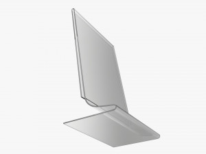 Acrylic table talker mockup 02 Modelo 3D