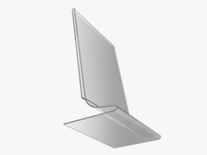 Acrylic table talker mockup 02 3D Model