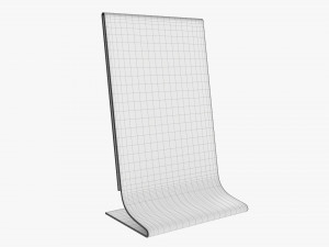 Acrylic table talker mockup 02 Modelo 3D