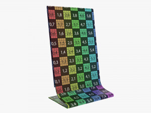Acrylic table talker mockup 02 Modelo 3D