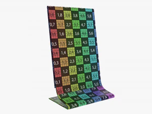 Acrylic table talker mockup 02 3D Model