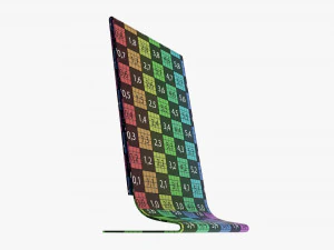 Acrylic table talker mockup 02 3D Model