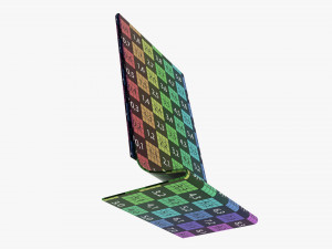 Acrylic table talker mockup 02 Modelo 3D