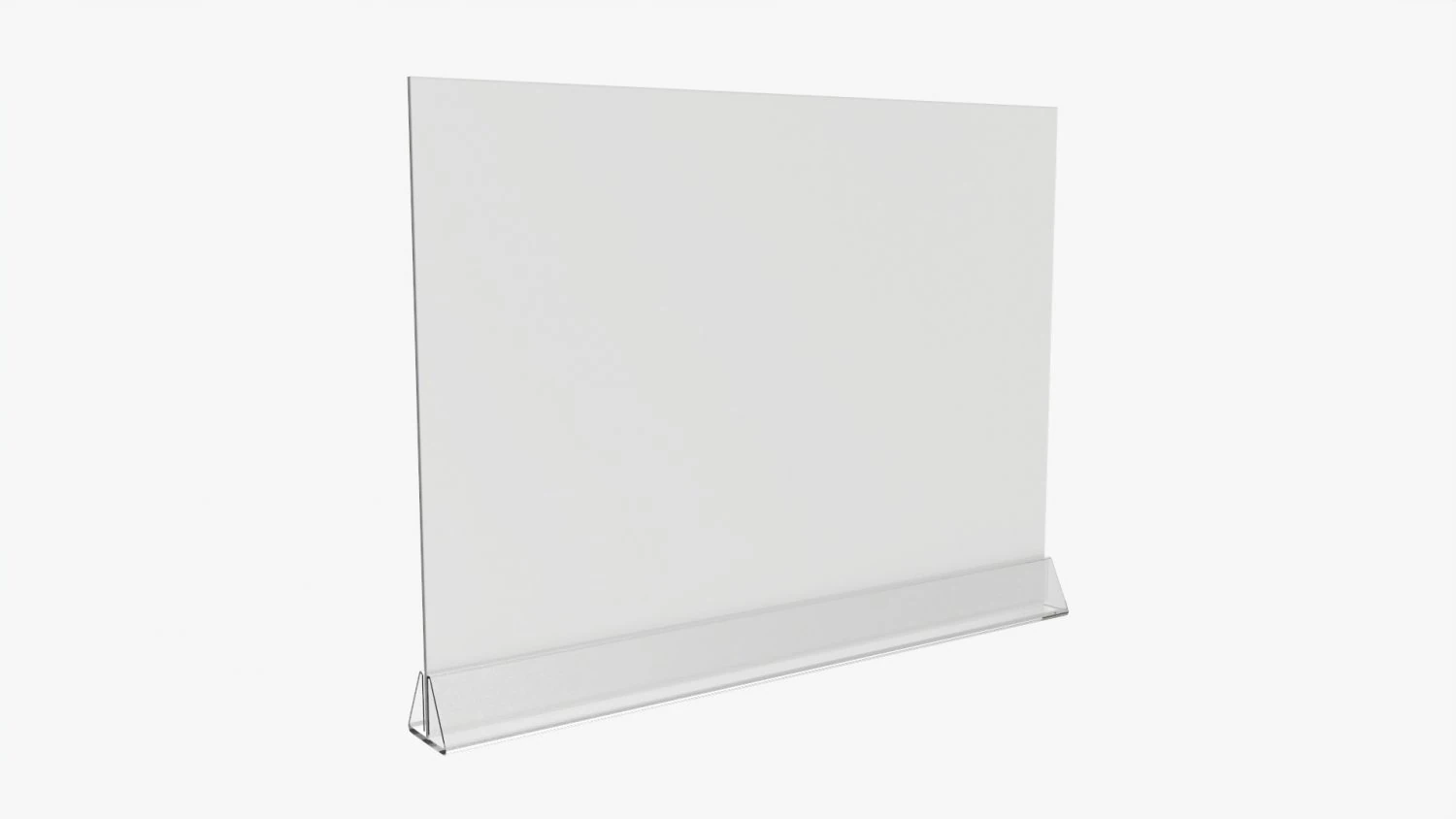 Acrylic table talker mockup 03 3D Model .c4d .max .obj .3ds .fbx .stl .blend 