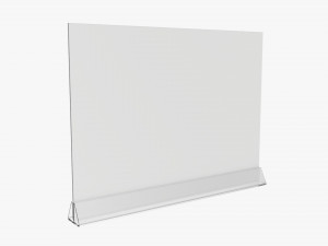 Acrylic table talker mockup 03 Modelo 3D