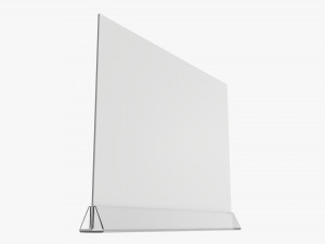 Acrylic table talker mockup 03 Modelo 3D