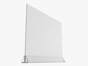 Acrylic table talker mockup 03 3D Model