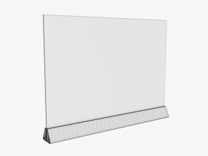 Acrylic table talker mockup 03 Modelo 3D