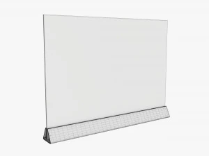Acrylic table talker mockup 03 3D Model