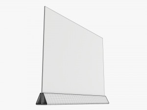 Acrylic table talker mockup 03 Modelo 3D