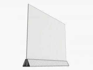 Acrylic table talker mockup 03 3D Model