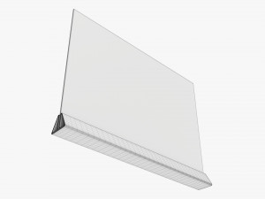 Acrylic table talker mockup 03 Modelo 3D