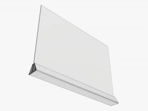 Acrylic table talker mockup 03 3D Model