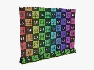 Acrylic table talker mockup 03 Modelo 3D