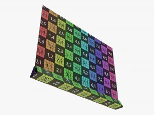 Acrylic table talker mockup 03 3D Model