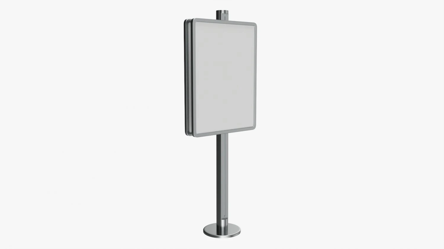 Advertising display stand mockup 01 3D Model .c4d .max .obj .3ds .fbx .stl .blend 