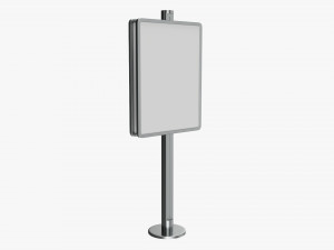Advertising display stand mockup 01 Modelo 3D