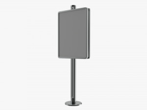 Advertising display stand mockup 01 Modelo 3D