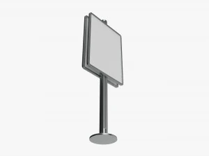 Advertising display stand mockup 01 3D Model