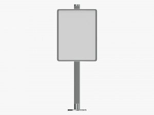 Advertising display stand mockup 01 Modelo 3D