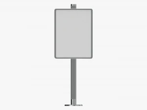 Advertising display stand mockup 01 3D Model